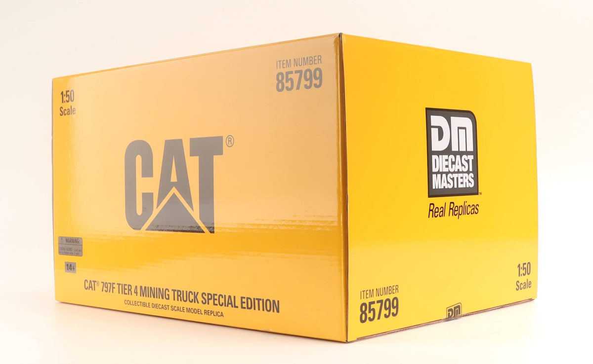 CAT 797F cobre 1:50 base de exhibición acrílica