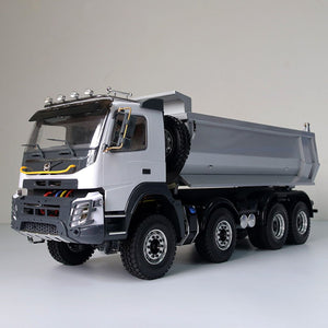 JDM-65 Volquete Volvo FMX 8x8 Metal Control Remoto Escala 1/14
