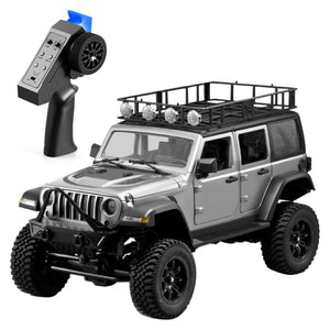 MN-128 Jeep Wrangler 4x4 Off Road Negro Escala 1:12