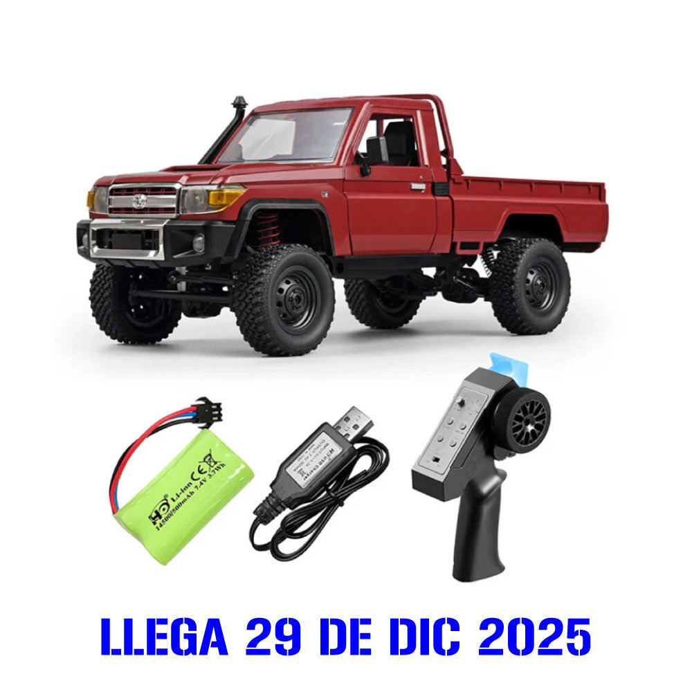 MN-82 Toyota Clásico Land Cruiser LC79 Rojo Escala 1:12