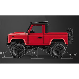 MN-91 Land Rover D90 4x4 Radio Control Escala 1:12 Amarilla