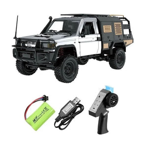 MN-82S Toyota Clásico Land Cruiser LC79 4x4 Escala 1:12 Gris