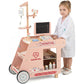 Juguete de Madera de Carro de Hospital Medicina Rosado