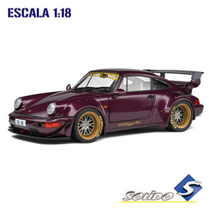 Solido S1807504 Porsche 911 RWB Body Kit Hekigyoku 2022 Escala 1:18