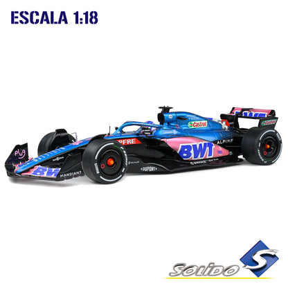 Solido S1808803 F1 Alpine A522 F. Alonso GP 2022 Escala 1:18