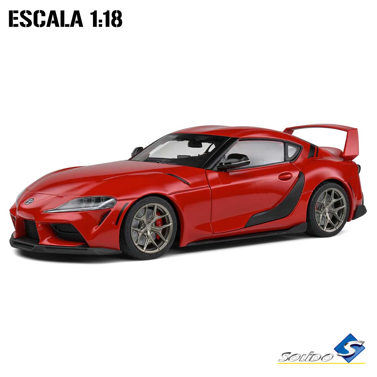 Sólido S1809001 Toyota Supra Streetfighter Rojo 2023 Escala 1:18