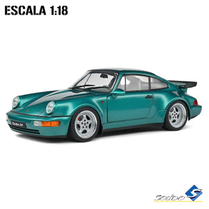 Sólido S1803407 Porsche 964 Turbo Wimbledon Verde Escala 1:18