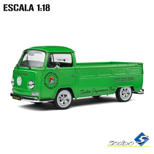 Solid S1809401 Volkswagen T2 Pick-Up Green Custom 1968 Scale 1:18