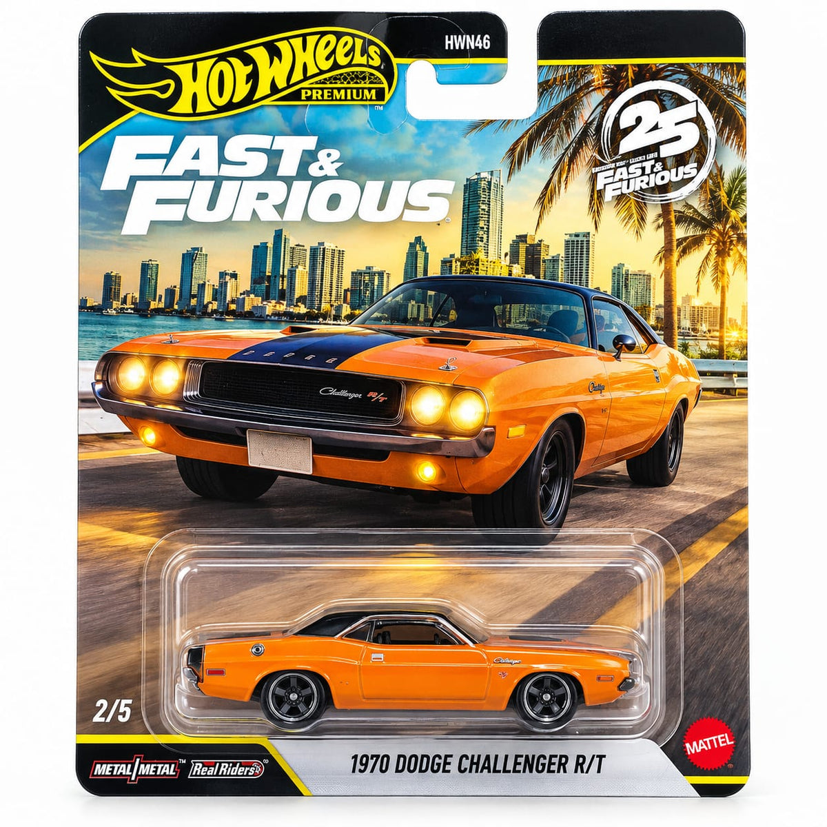 HotWheels HNW46 V19 1970 Dodge Challenger R/T