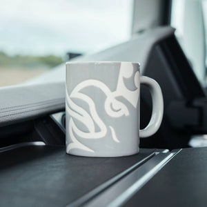 Taza Scania de porcelana Griffin color Gris
