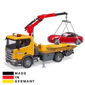 Bruder 3552 Scania Flatbed Crane Truck Toy