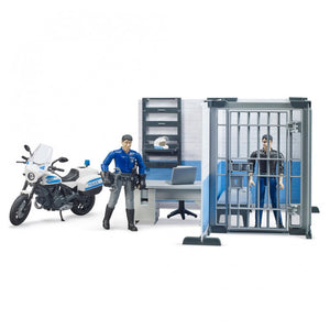 Bruder 62732 Police Station with motorcycle and accessories
