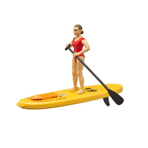 Bruder 62785 Lifeguard Doll with Paddle Board