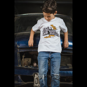 Kids' Cotton Polo Shirt - Bulldozer