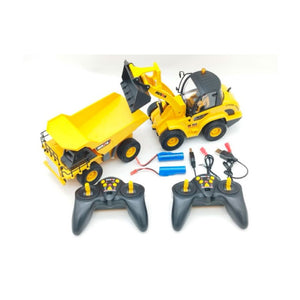 Huina 1515 Remote Control Mining Truck and Front Loader Set