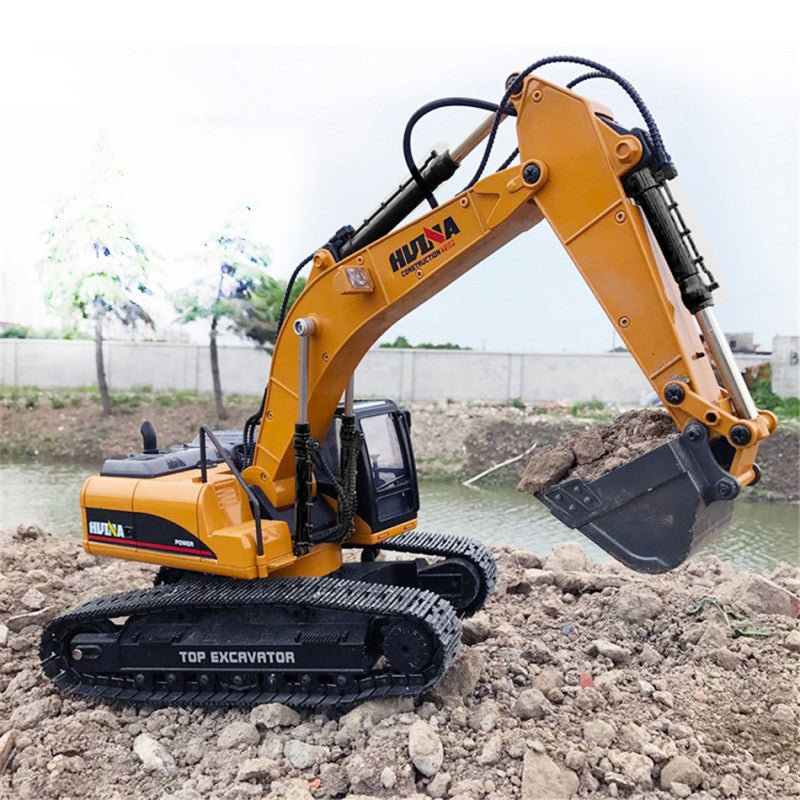 Full Metal Rc Fm 1580 Excavator Huina 1580 All-Metal Hydraulic