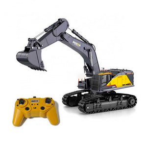 Huina 1592 Remote Control Excavator with Metal Bucket, 1:14 Scale