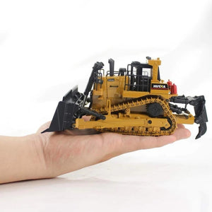 Huina 1700 Tractor de Orugas Bulldozer Metálico Escala 1:50