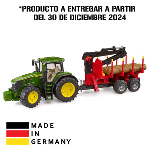 Bruder 3154 Juguete Tractor Agrícola con Remolque Auto Cargador