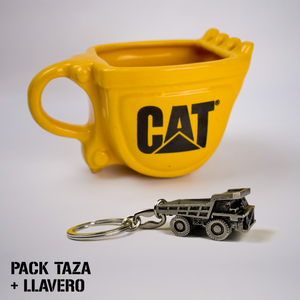 Caterpillar Gift Pack 12 oz Mug and Machinery Keychain