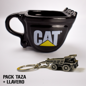 Caterpillar Gift Pack 12 oz Mug and Machinery Keychain