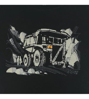 Polo de Algodón Negro - Camión Minero
