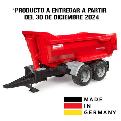 Bruder 2225 Juguete Trailer Pesado Complemento para Tractor o Camión