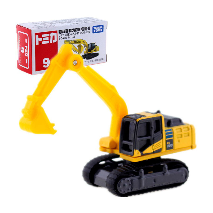 Tomica 9 Excavadora Komatsu PC200-10 Escala 1/122