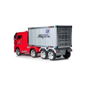 12V Red Battery-Powered Electric Trailer