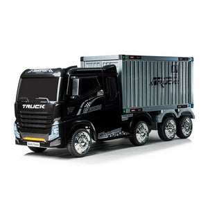 12V Battery-Powered Electric Trailer, White/Black