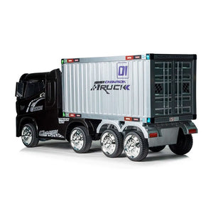 12V Battery-Powered Electric Trailer, White/Black
