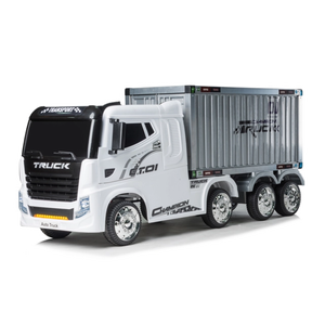 12V White Battery-Powered Electric Trailer